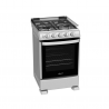 Cocina Drean a Gas 55 cm Inoxidable tapa de cristal CD5505AI