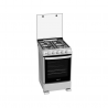 Cocina Drean a Gas 55 cm Inoxidable tapa de cristal CD5505AI