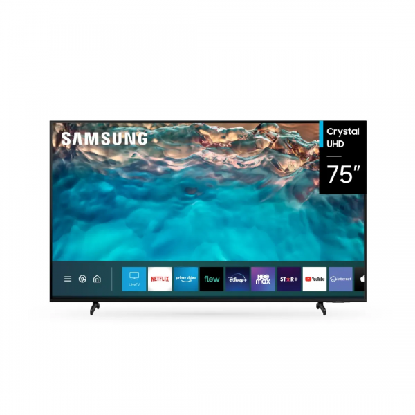 Smart TV LED 75" Samsung 4K Ultra HD UN75BU8000GCZB