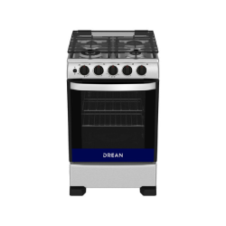 Cocina Drean Multigas Acero Inoxidable 55Cm Tapa Vidrio CD5507AI