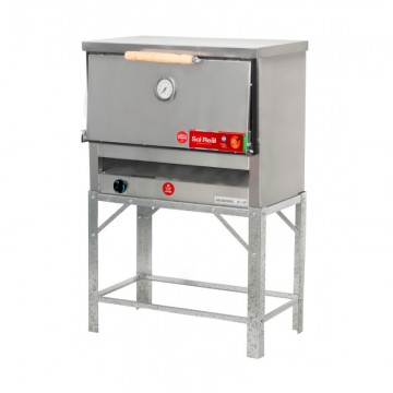 Horno pizzero Sol Real 6 moldes acero galvanizado