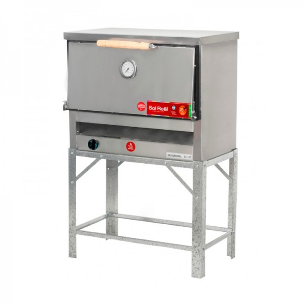 Horno pizzero Sol Real 6 moldes acero galvanizado