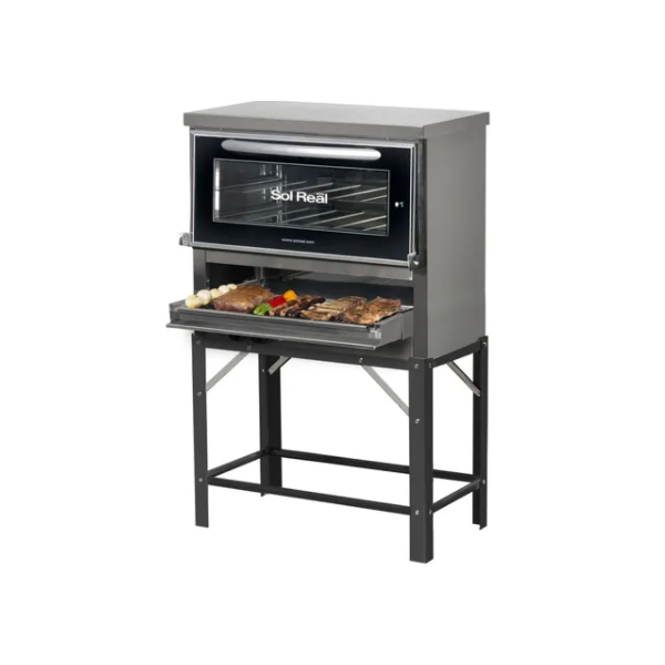 Horno Pizzero Sol Real Con Parrilla Pta Vidrio 667V