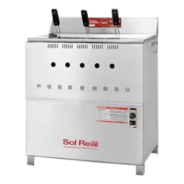 Freidora Automatica Sol Real 42L Full 3 Canastos AC.INOX.257A