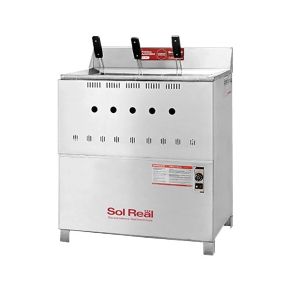 Freidora Automatica Sol Real 42L Full 3 Canastos AC.INOX.257A