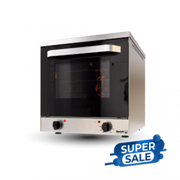 Horno Convector Eléctrico Morelli Dorato 4 Bandejas